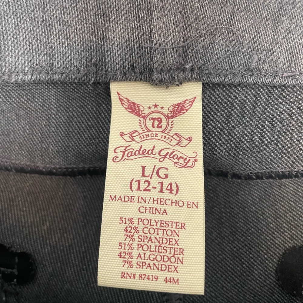 Faded Glory Charcoal Jeggings